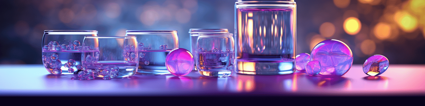 image of drug pills surrounding a glass of water symbolizing drug consumption