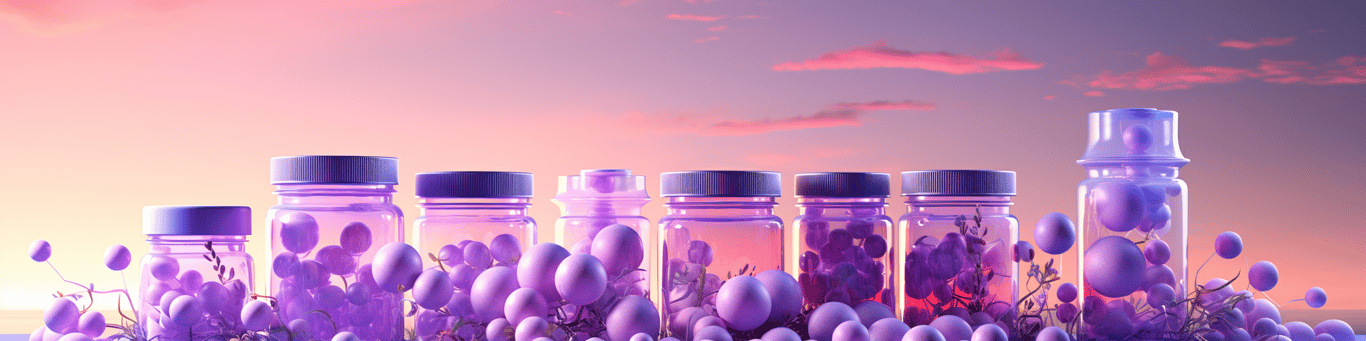 image of different drug pills on a surface