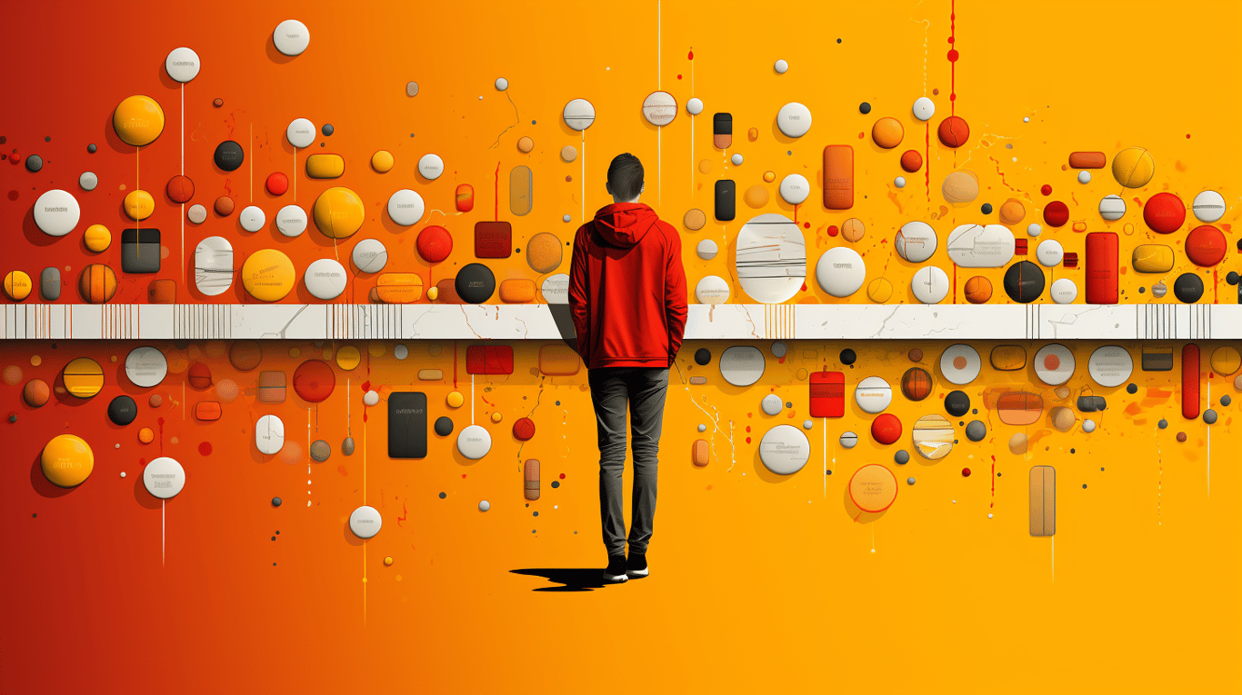 abstract image of a patient experiencing side effect