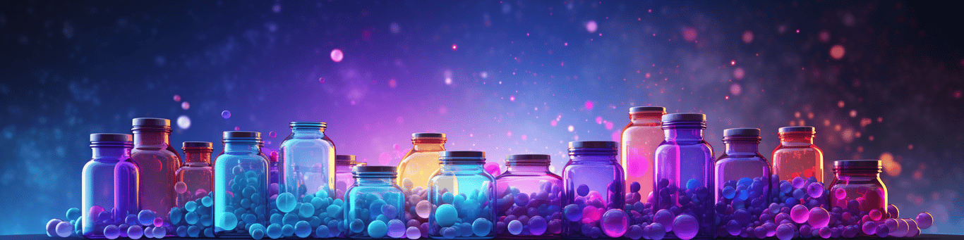 image of different drug pills on a surface