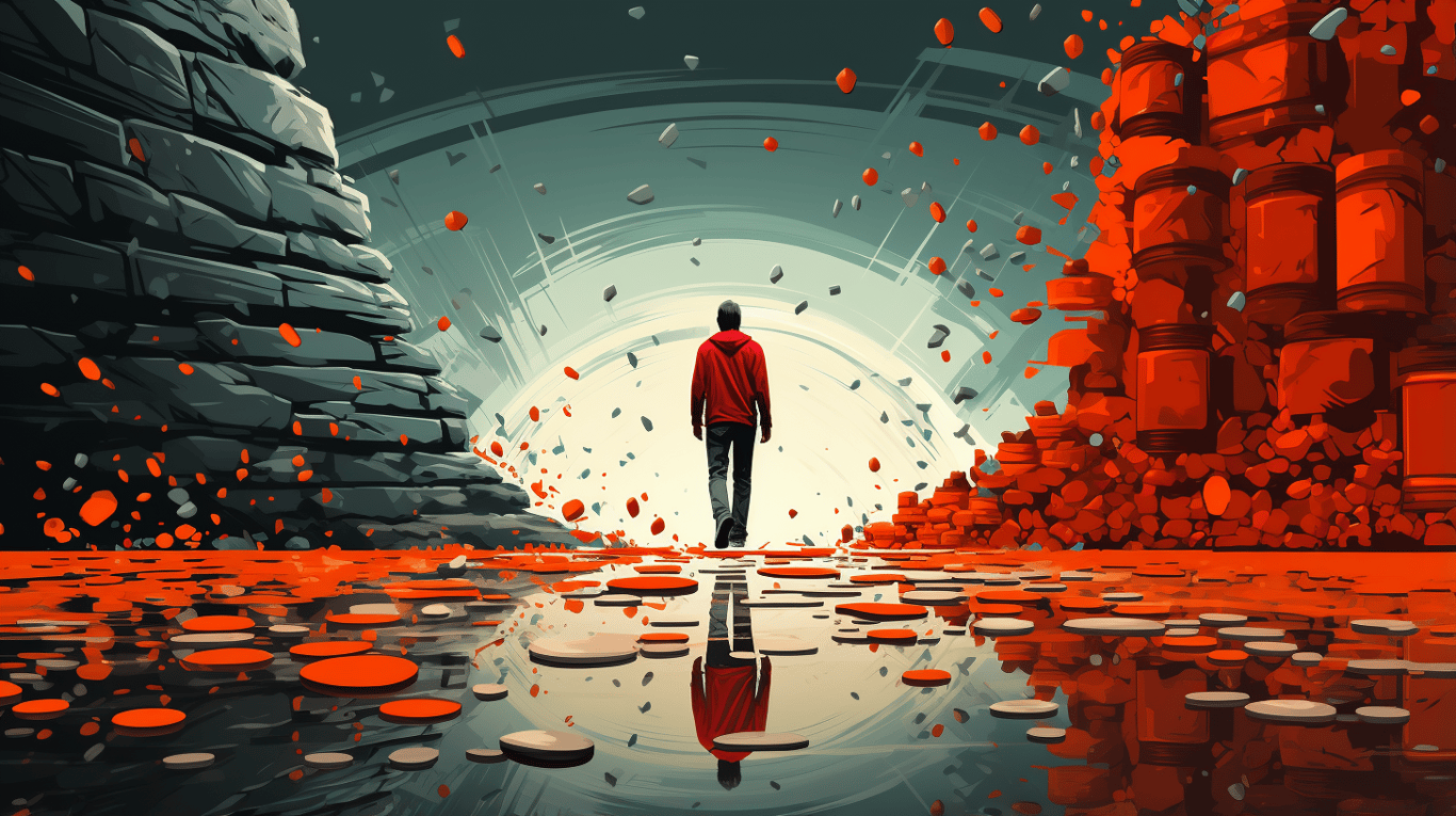 abstract image of a patient experiencing side effect