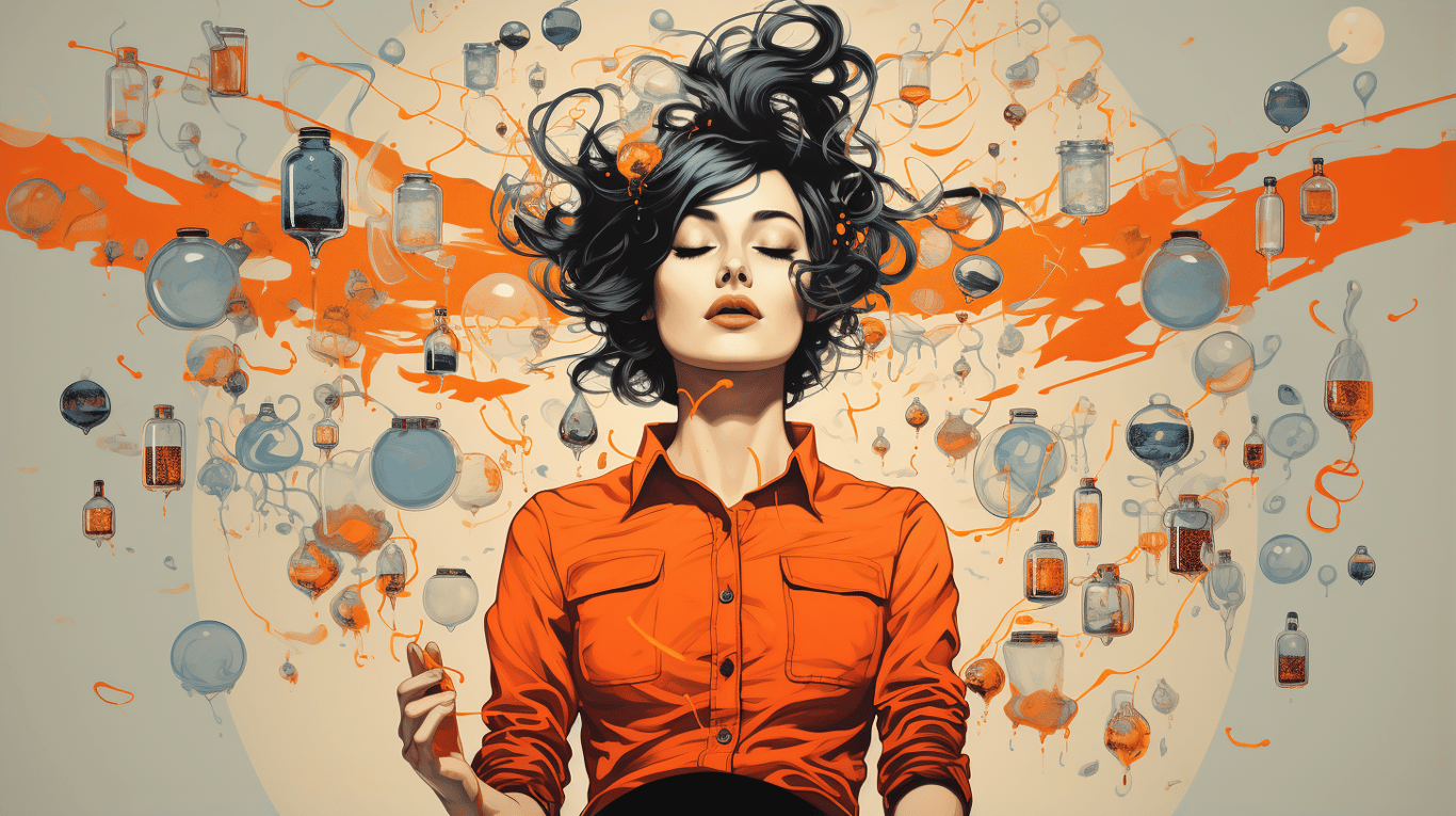 abstract image of a patient experiencing side effect