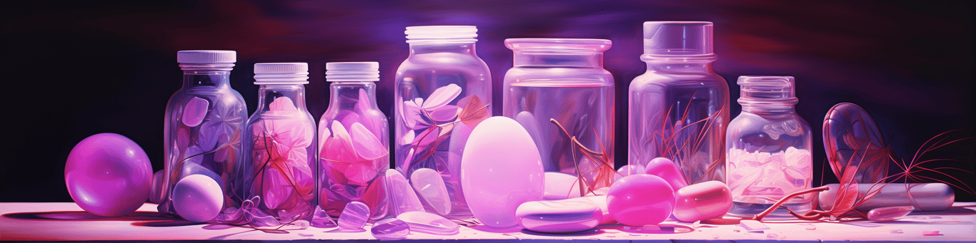 image of different drug pills on a surface