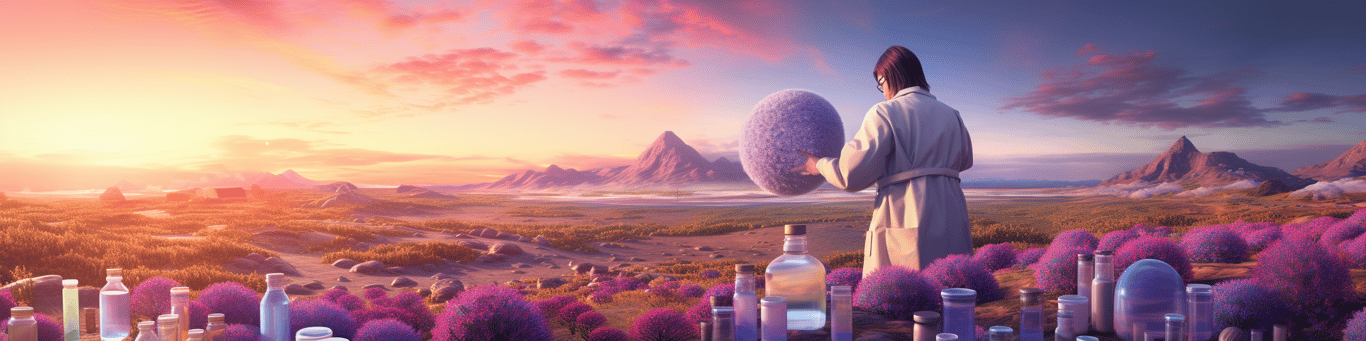 image of a doctor in a lab doing drug, clinical research