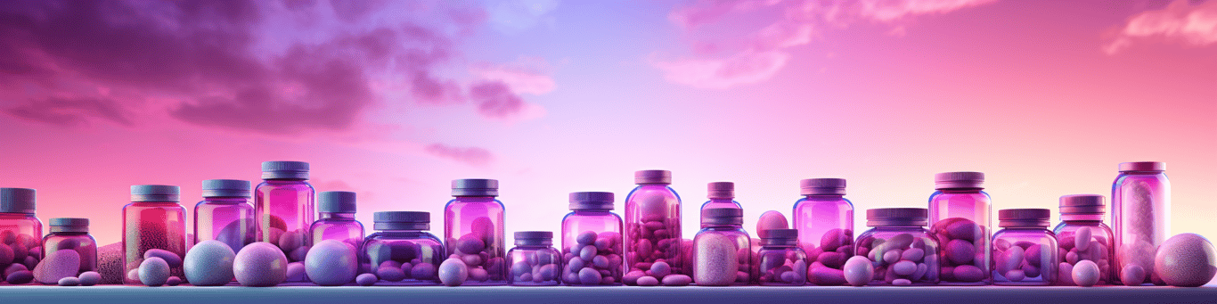 image of different drug pills on a surface