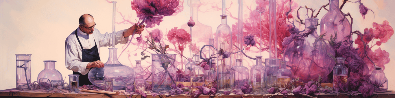 image of a doctor in a lab doing drug, clinical research