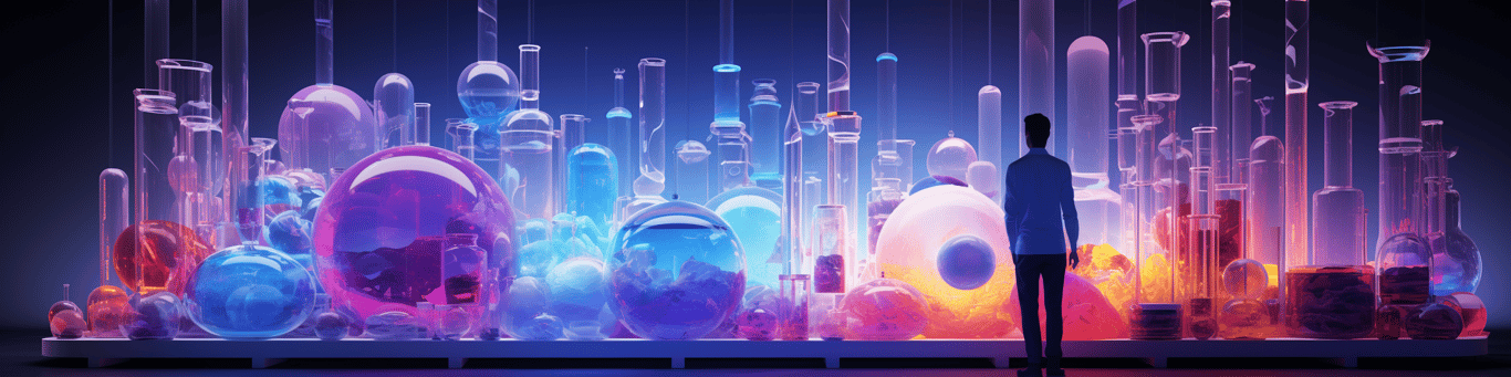 image of a doctor in a lab doing drug, clinical research