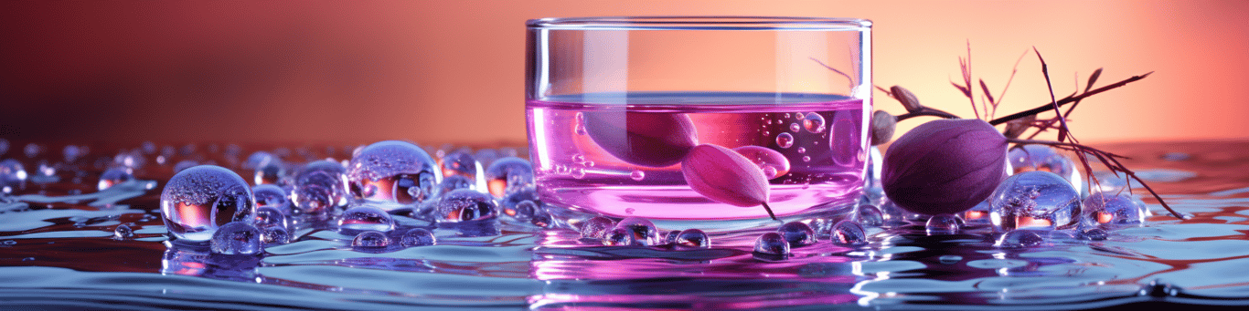 image of drug pills surrounding a glass of water symbolizing drug consumption