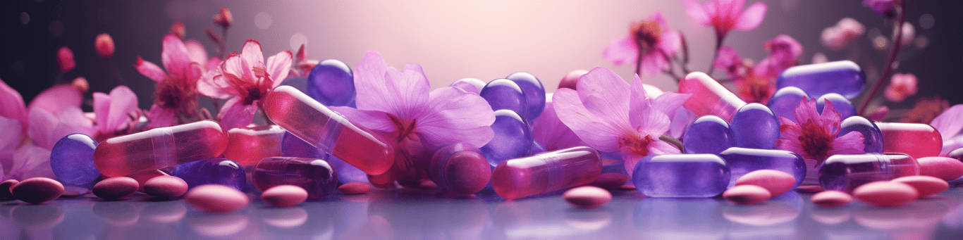 image of different drug pills on a surface