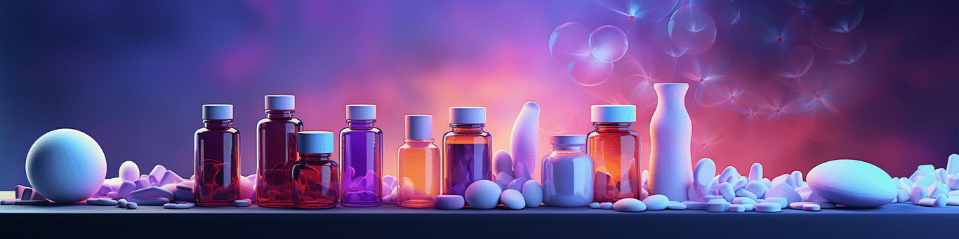 image of different drug pills on a surface