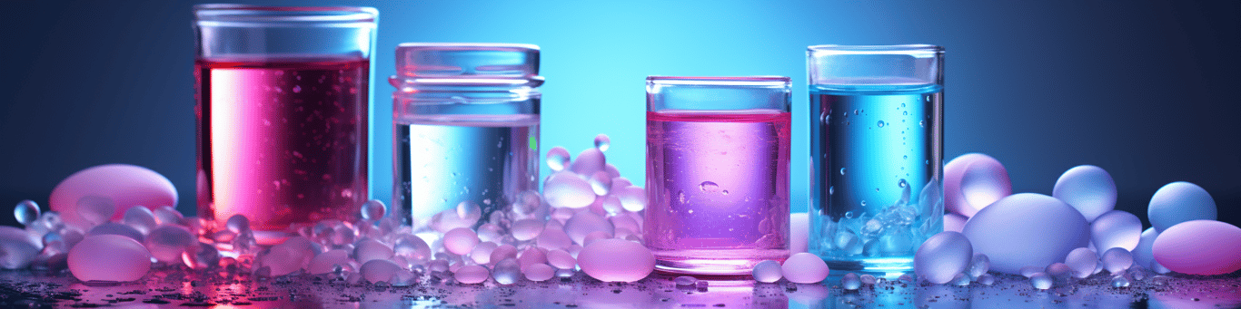 image of drug pills surrounding a glass of water symbolizing drug consumption
