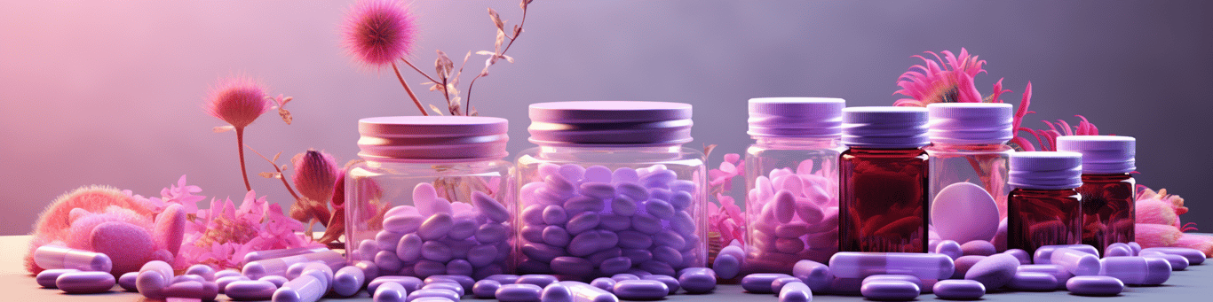 image of different drug pills on a surface