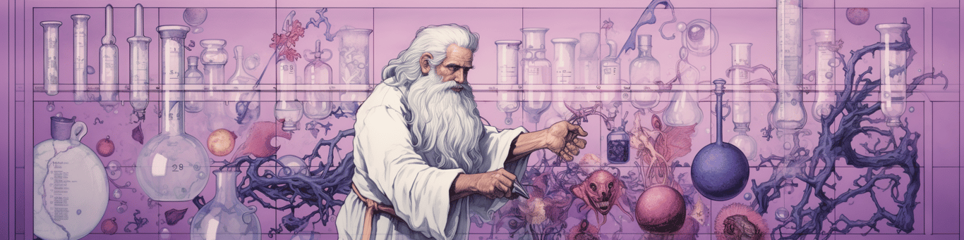 image of a doctor in a lab doing drug, clinical research