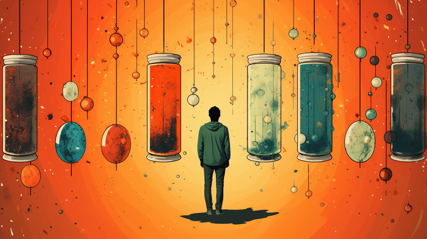 abstract image of a patient experiencing side effect