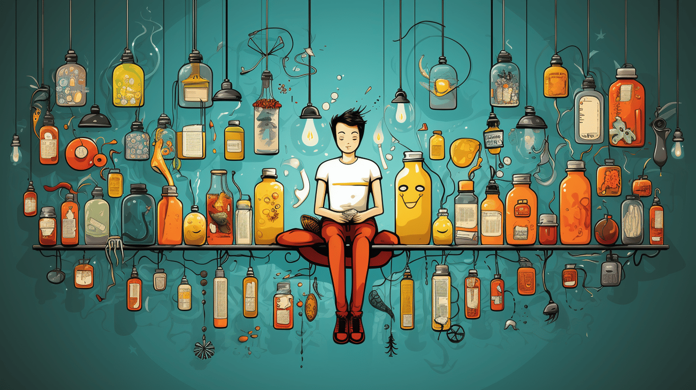 abstract image of a patient experiencing side effect