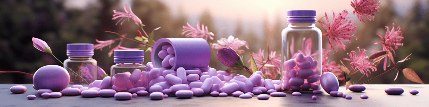 image of different drug pills on a surface