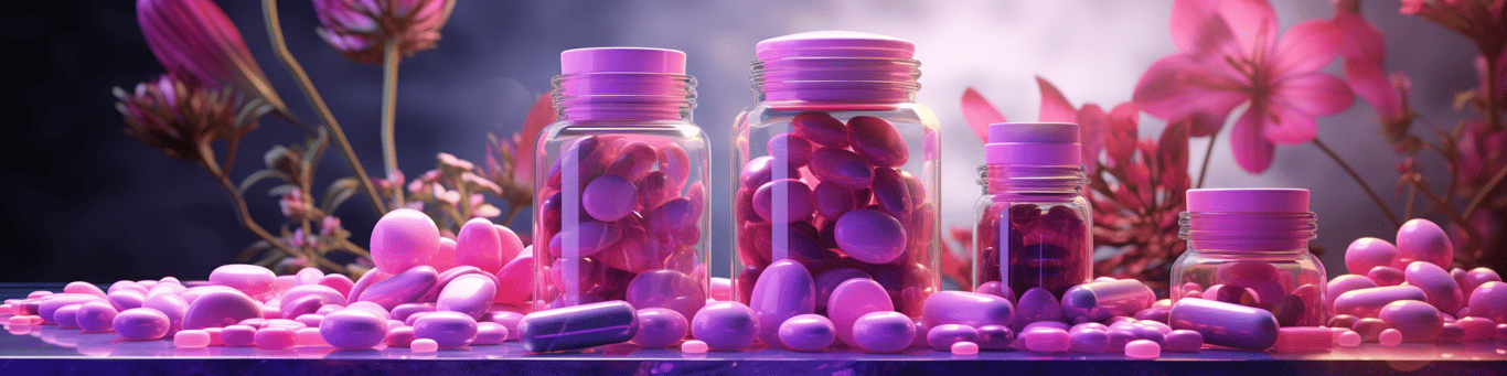 image of different drug pills on a surface