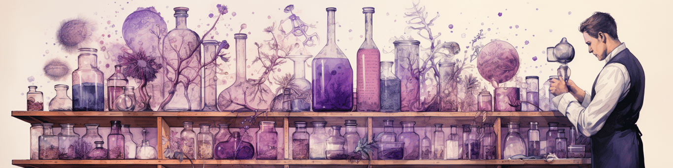 image of a doctor in a lab doing drug, clinical research