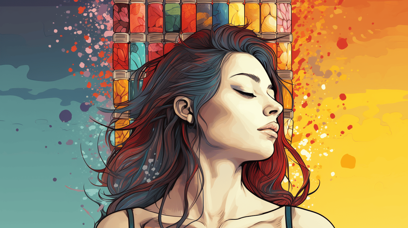 abstract image of a patient experiencing side effect