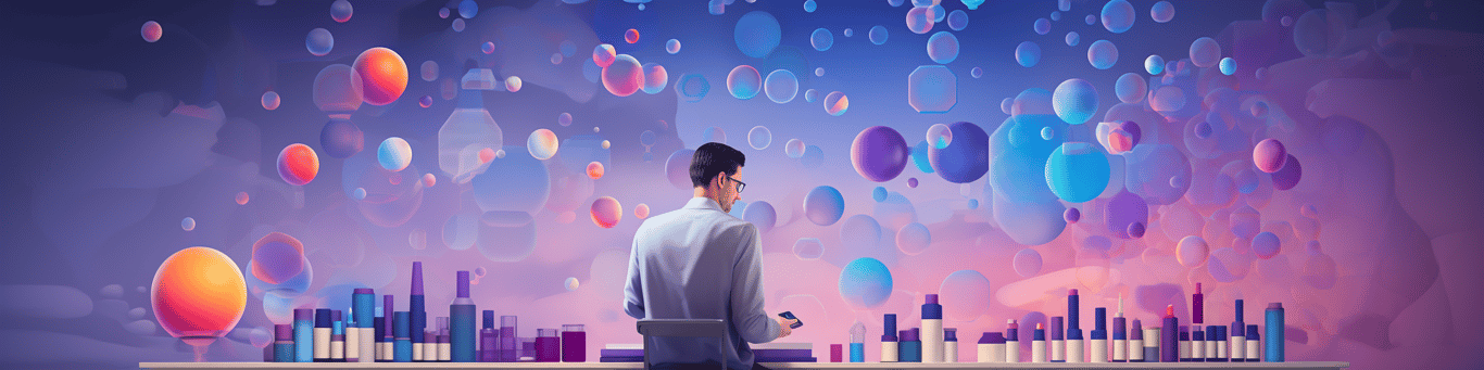 image of a doctor in a lab doing drug, clinical research