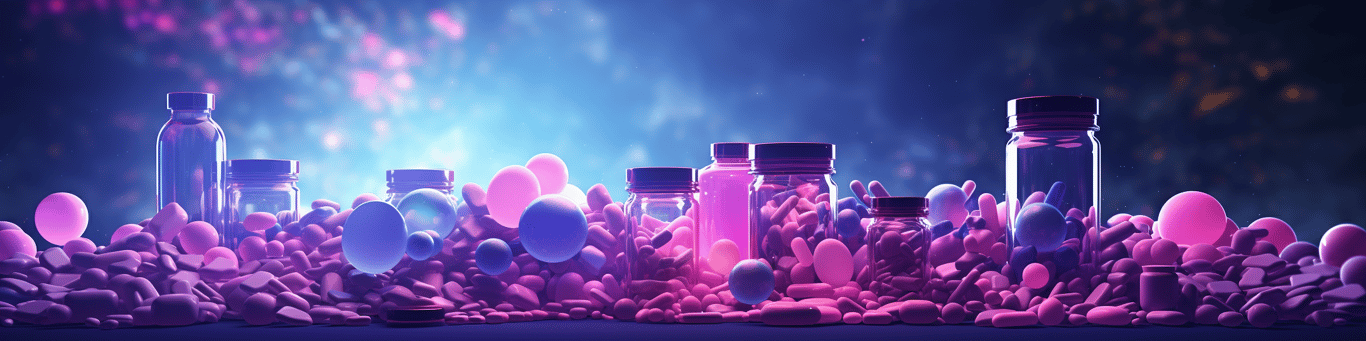 image of different drug pills on a surface