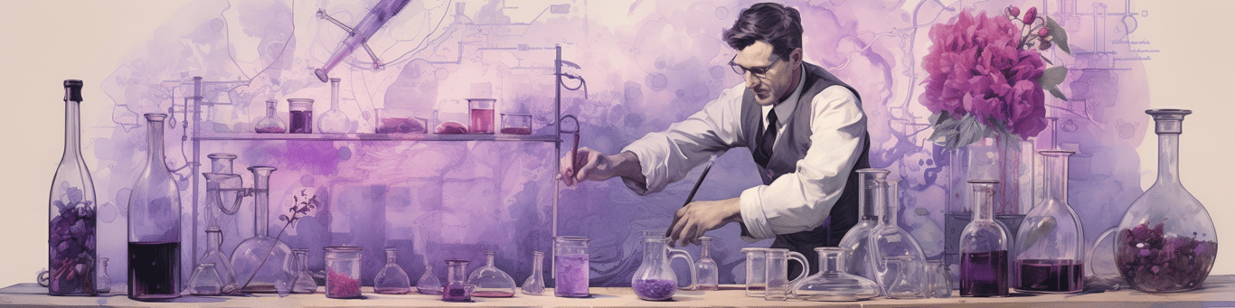 image of a doctor in a lab doing drug, clinical research
