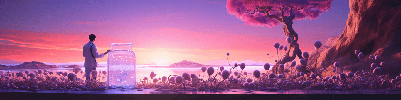 image of a doctor in a lab doing drug, clinical research