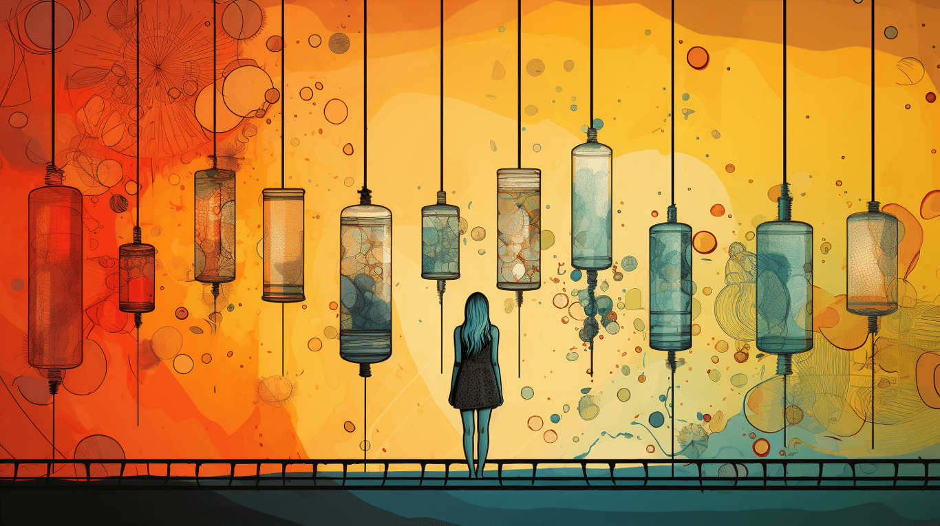 abstract image of a patient experiencing side effect