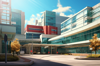 Image of University of Alberta Hospital in Edmonton, Canada.