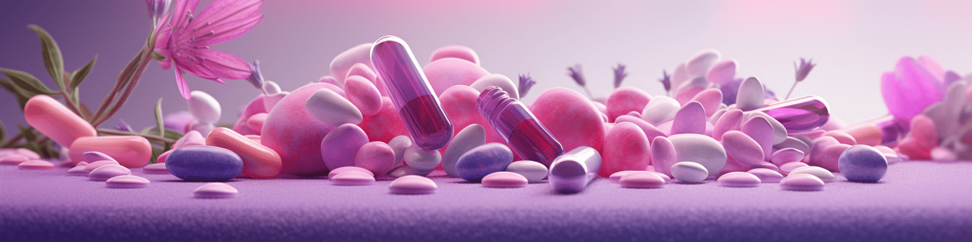 image of different drug pills on a surface