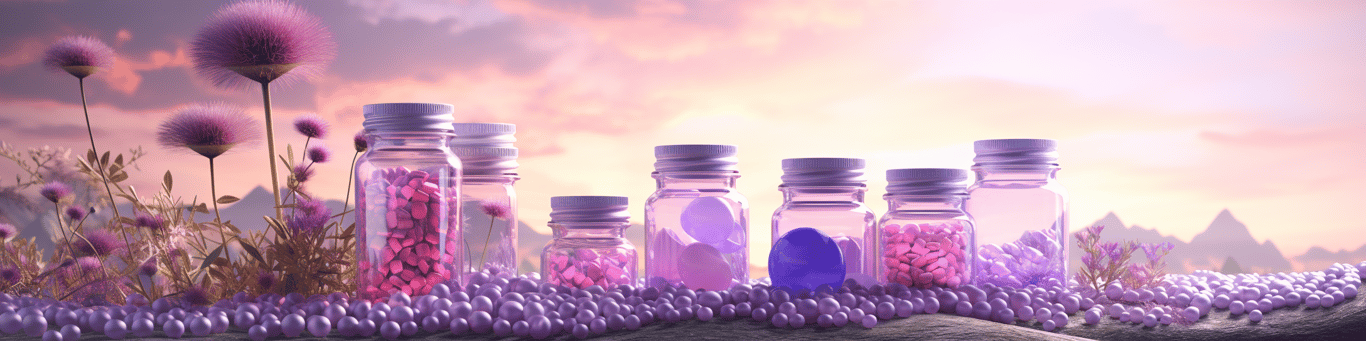 image of different drug pills on a surface