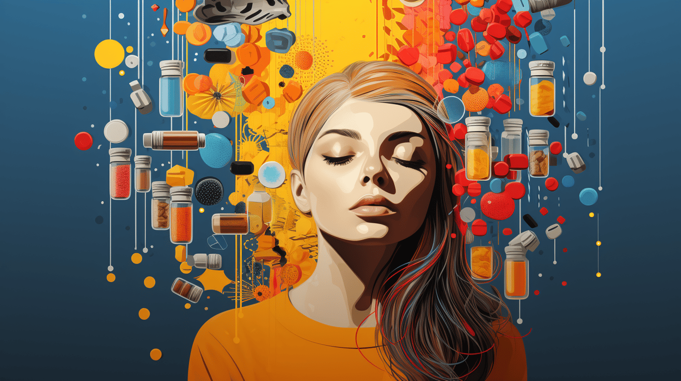 abstract image of a patient experiencing side effect