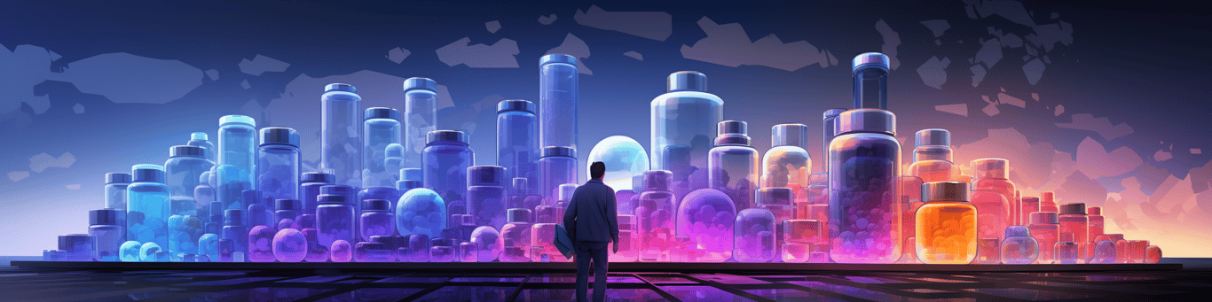 image of a doctor in a lab doing drug, clinical research