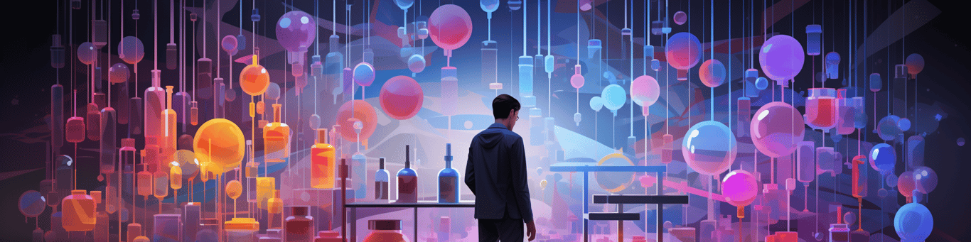 image of a doctor in a lab doing drug, clinical research