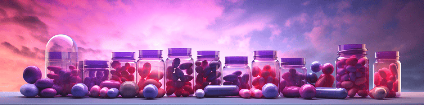 image of different drug pills on a surface