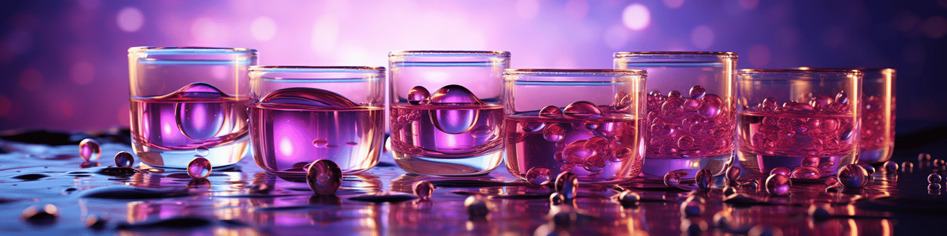 image of drug pills surrounding a glass of water symbolizing drug consumption