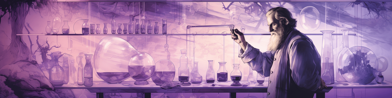 image of a doctor in a lab doing drug, clinical research