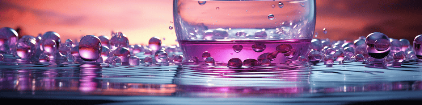 image of drug pills surrounding a glass of water symbolizing drug consumption
