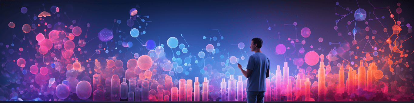 image of a doctor in a lab doing drug, clinical research