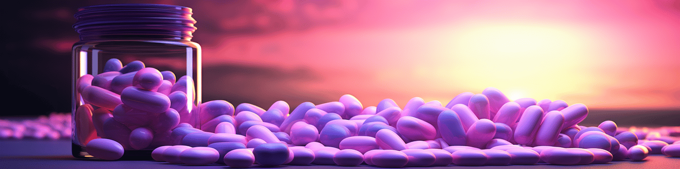 image of different drug pills on a surface