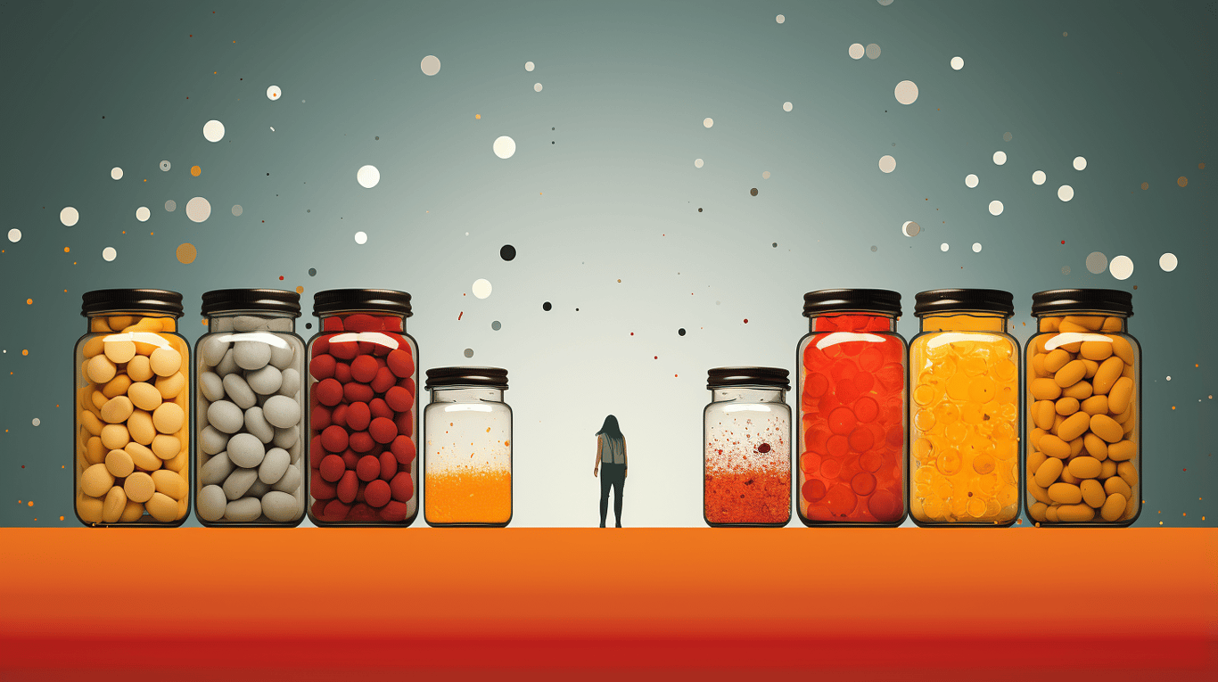 abstract image of a patient experiencing side effect