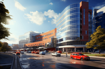 Image of New England Medical Center Hospital in Boston, United States.