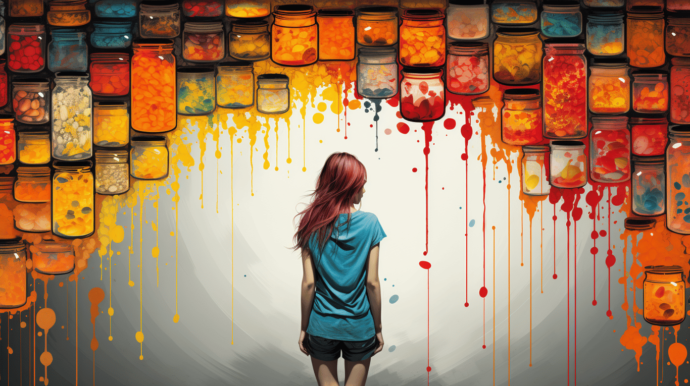 abstract image of a patient experiencing side effect