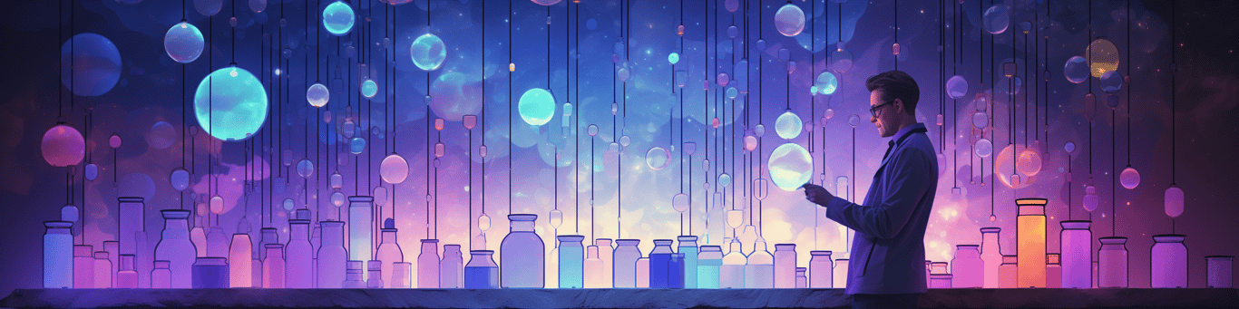 image of a doctor in a lab doing drug, clinical research