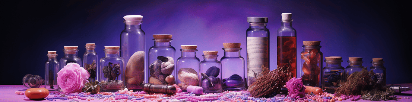 image of different drug pills on a surface