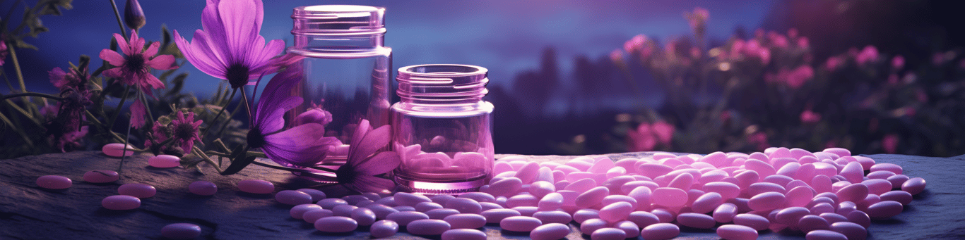 image of different drug pills on a surface