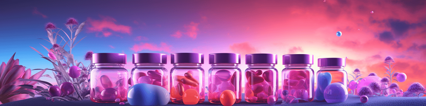 image of different drug pills on a surface