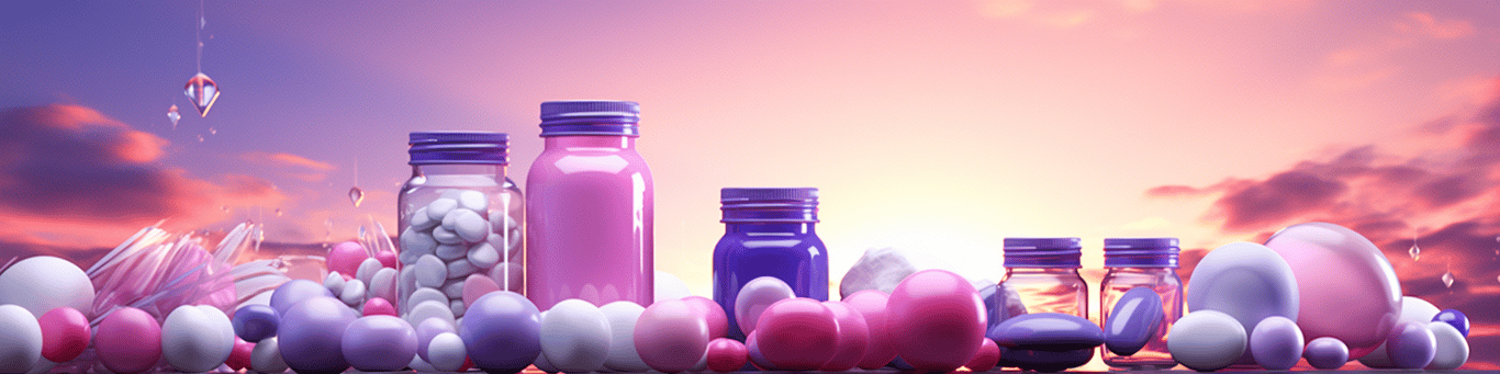 image of different drug pills on a surface