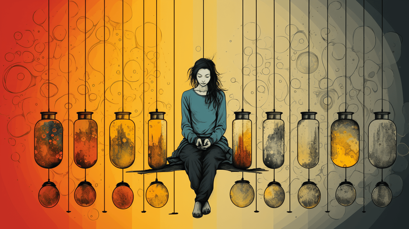 abstract image of a patient experiencing side effect