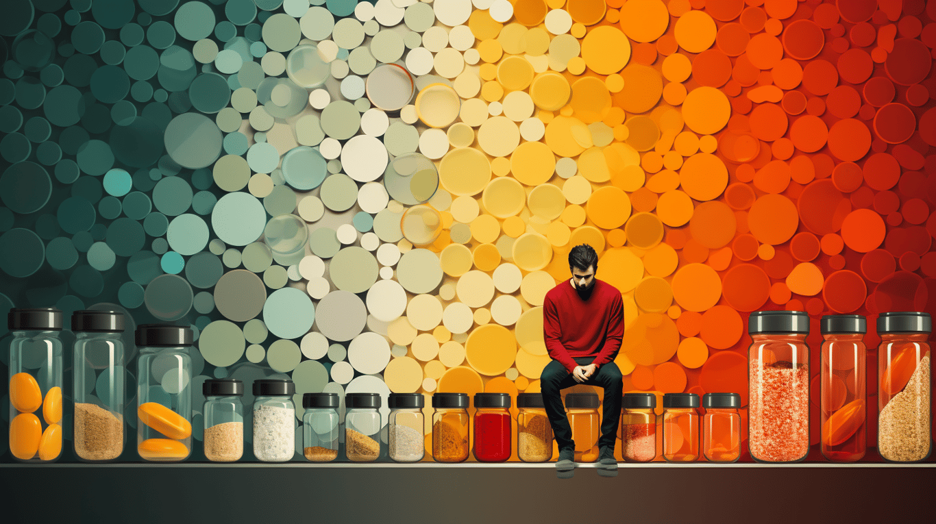 abstract image of a patient experiencing side effect